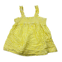 Load image into Gallery viewer, Girls Mini Mango, check cotton top, GUC, size 7,  