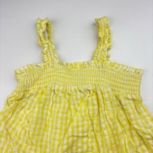 Load image into Gallery viewer, Girls Mini Mango, check cotton top, GUC, size 7,  