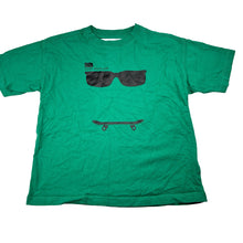 Load image into Gallery viewer, Unisex Zara, green skateboard sunglasses cotton t-shirt, EUC, size 6-7,  