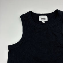 Load image into Gallery viewer, Unisex Seed, black cotton blend ribbed top, EUC, size 12,  