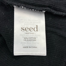 Load image into Gallery viewer, Unisex Seed, black cotton blend ribbed top, EUC, size 12,  
