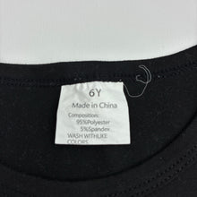 Load image into Gallery viewer, Boys black, black t-shirt, Nana, EUC, size 6,  