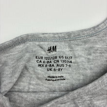 Load image into Gallery viewer, Unisex H&amp;M, grey cotton blend t-shirt, GUC, size 7-8,  