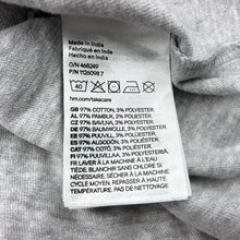 Load image into Gallery viewer, Unisex H&amp;M, grey cotton blend t-shirt, GUC, size 7-8,  
