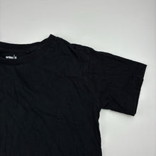 Load image into Gallery viewer, Unisex Anko, plain black cotton t-shirt, EUC, size 8,  