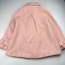 Load image into Gallery viewer, Girls KAMINEY KIDS, pink floral embroidered wool blend jacket, GUC, size 8,  