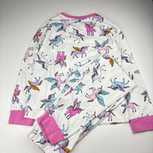 Load image into Gallery viewer, Girls Anko, winged unicorns cotton blend pyjama set, EUC, size 10,  