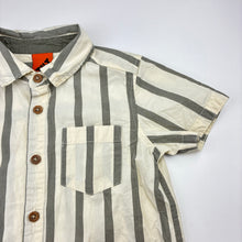 Load image into Gallery viewer, Boys Tilt, striped cotton short sleeve shirt, FUC, size 3,  