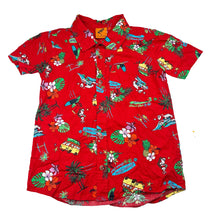 Load image into Gallery viewer, Boys Tilt, Christmas Santa Claus cotton short sleeve shirt, EUC, size 7,  