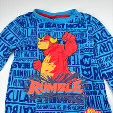 Load image into Gallery viewer, Boys Paramount Pictures, Rumble monster wrestling cotton long sleeve t-shirt, EUC, size 5,  
