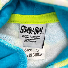Load image into Gallery viewer, Unisex Scooby-Doo, fleece lined Mystery Machine hoodie, EUC, size 5,  