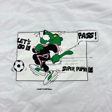 Load image into Gallery viewer, Unisex Puma, white cotton soccer t-shirt, EUC, size 9-10,  