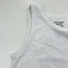 Load image into Gallery viewer, Unisex Jockey, white cotton singlet, GUC, size 9-10,  