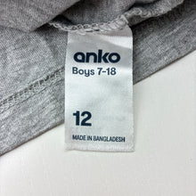 Load image into Gallery viewer, Boys Anko, grey Christmas Santa Claus cotton blend t-shirt, EUC, size 12,  