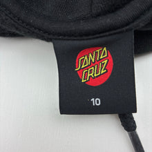 Load image into Gallery viewer, Girls SANTA CRUZ, cotton blend cropped fleece lined hoodie, EUC, size 10,  