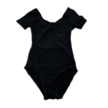 Load image into Gallery viewer, Girls Active &amp; Co, black cotton blend dance leotard, GUC, size 8,  