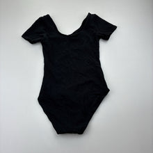 Load image into Gallery viewer, Girls Active &amp; Co, black cotton blend dance leotard, GUC, size 8,  
