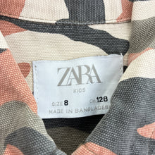 Load image into Gallery viewer, Unisex ZARA KIDS, cotton camo print jacket, GUC, size 8,  