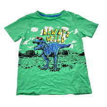 Load image into Gallery viewer, Unisex Favourites, Tyrannosaurus dinosaur cotton t-shirt, EUC, size 5,  
