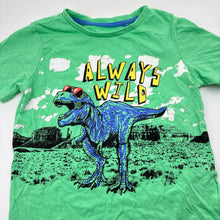 Load image into Gallery viewer, Unisex Favourites, Tyrannosaurus dinosaur cotton t-shirt, EUC, size 5,  