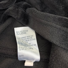 Load image into Gallery viewer, Girls Anko, black velour zip hooded sweater, EUC, size 6,  
