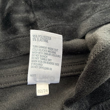 Load image into Gallery viewer, Girls Anko, black velour zip hooded sweater, EUC, size 7,  