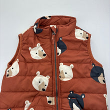 Load image into Gallery viewer, Boys Tilt, zip bear faces puffer vest, FUC, size 4,  