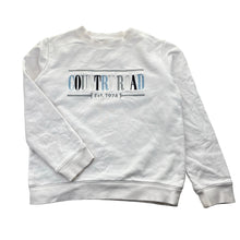 Load image into Gallery viewer, Unisex Country Road, white cotton heritage sweater, GUC, size 10,  