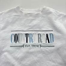 Load image into Gallery viewer, Unisex Country Road, white cotton heritage sweater, GUC, size 10,  