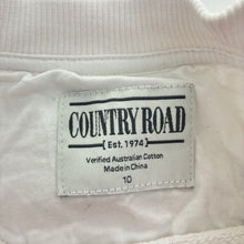 Load image into Gallery viewer, Unisex Country Road, white cotton heritage sweater, GUC, size 10,  