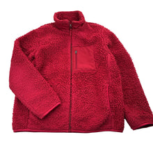 Load image into Gallery viewer, Unisex Uniqlo, red zip fleece jacket, FUC, size 11-12,  