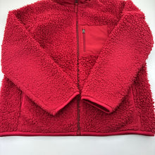 Load image into Gallery viewer, Unisex Uniqlo, red zip fleece jacket, FUC, size 11-12,  