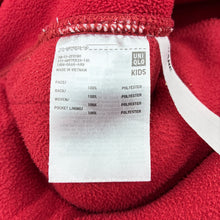 Load image into Gallery viewer, Unisex Uniqlo, red zip fleece jacket, FUC, size 11-12,  