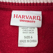 Load image into Gallery viewer, Unisex Harvard University, fleece lined varsity jacket, embroidered, FUC, size 6,  