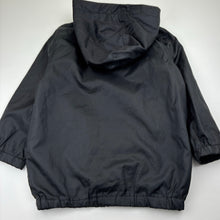 Load image into Gallery viewer, Unisex Anko, black lightweight zip hooded jacket, GUC, size 5,  