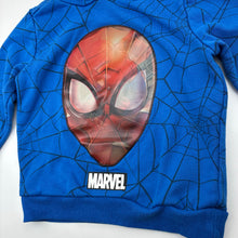 Load image into Gallery viewer, Boys Marvel, Spider-Man cotton blend fleece lined hoodie, wash fade, FUC, size 4,  