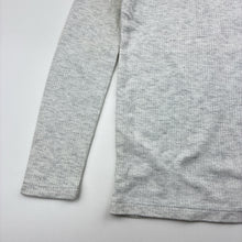 Load image into Gallery viewer, Unisex Anko, grey cotton blend ribbed knit long sleeve t-shirt, FUC, size 6-8,  