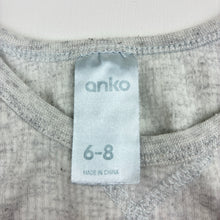 Load image into Gallery viewer, Unisex Anko, grey cotton blend ribbed knit long sleeve t-shirt, FUC, size 6-8,  