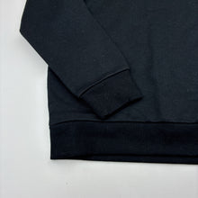 Load image into Gallery viewer, Unisex Brilliant Basics, plain black fleece lined sweater, EUC, size 8,  
