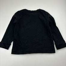Load image into Gallery viewer, Unisex Anko, black dinosaur cotton long sleeve t-shirt, embroidered, EUC, size 4,  