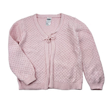 Load image into Gallery viewer, Unisex Anko, pink cotton pointelle knit cardigan, EUC, size 4,  