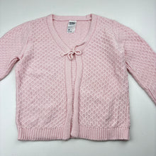 Load image into Gallery viewer, Unisex Anko, pink cotton pointelle knit cardigan, EUC, size 4,  