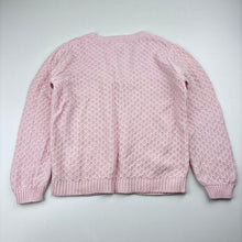 Load image into Gallery viewer, Unisex Anko, pink cotton pointelle knit cardigan, EUC, size 4,  