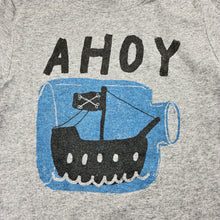 Load image into Gallery viewer, Unisex Minti, pirate ship cotton blend long sleeve t-shirt, wash fade, FUC, size 3,  
