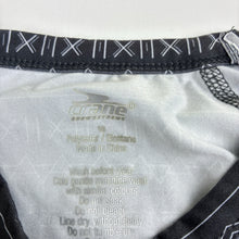 Load image into Gallery viewer, Unisex Crane, geometric triangle print long sleeve thermal t-shirt, EUC, size 10,  