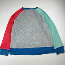 Load image into Gallery viewer, Unisex Mini Boden, cotton blend terry sweater, embroidered dog, FUC, size 6-7,  
