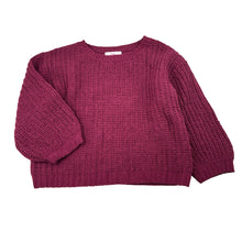 Load image into Gallery viewer, Girls Mini Mango, pink ribbed knit sweater, GUC, size 4,  