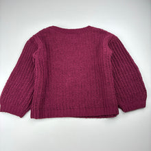 Load image into Gallery viewer, Girls Mini Mango, pink ribbed knit sweater, GUC, size 4,  