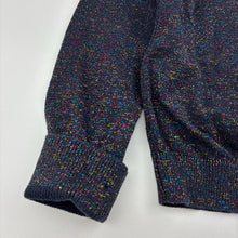 Load image into Gallery viewer, Girls Cotton On, navy cotton blend knit cardigan, EUC, size 5,  