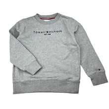 Load image into Gallery viewer, Unisex Tommy Hilfiger, grey cotton sweater, embroidered, EUC, size 5,  